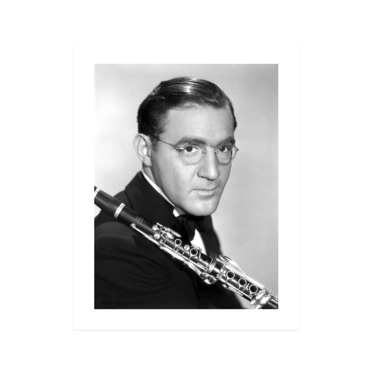 Globe Photos Entertainment Portrait Of Benny Goodman On Paper Print